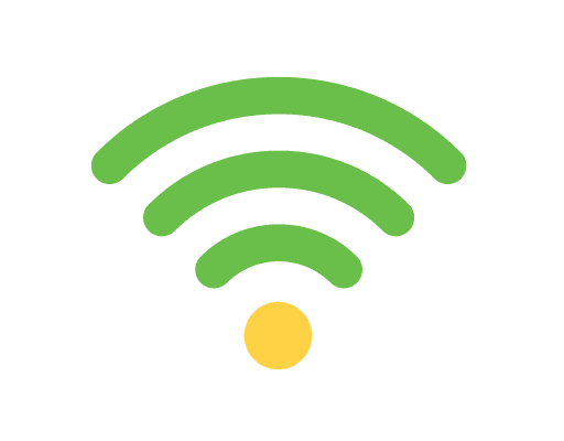 Logotipo de conexión de Internet inalámbrica